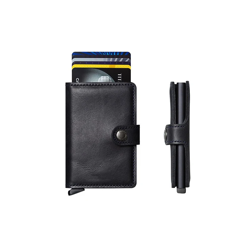  Brand New Mini Wallet with Automatic Slide Card Holder Credit Card Case Card Organizer Rfid Card Protector Men Wallets Women 