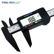 TONGFENGLH 150mm 6inch LCD Digital Electronic Carbon Fiber Vernier Caliper Gauge Micrometer free shipping