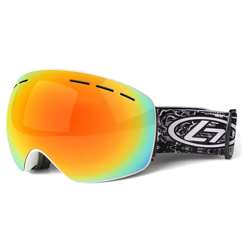 Лыжные очки двухслойные UV400 Анти-туман большие Лыжные маски очки для катания на лыжах мужчины женщины снег сноуборд очки