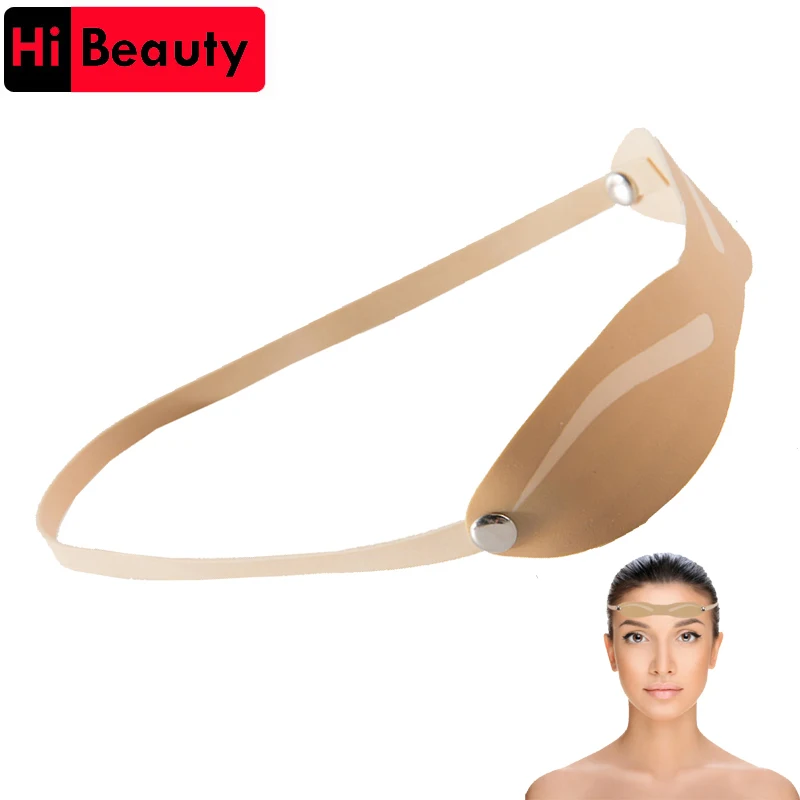 

1PC 3D Rubber Fake False Eyebrow Straps Practice Skin With Latex Band Headbands For Permanent Makeup Learning Training Beginners