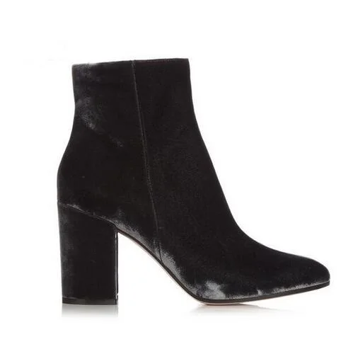 Velvet-Round-Toe-Woman-Ankle-Booties-Autumn-Winter-Chunky-Heels-Woman-Fashion-Blue-Green-Side-Zipper (4)