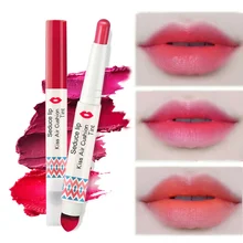 NOVO бренд матовая помада макияж Двойная голова увлажняющий крем гладкая Batom матовая губная помада водостойкие помады палочка оттенок макияж