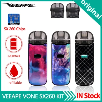 

Original E Cigarette VEEAPE VONE SX260 Starter Kit With YiHi SX530 Chip 1200mAh Battery Refillable 2ml Pod Kit VS YIHI SX290