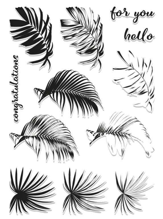 

15*20 CM/WILD FERNS/Transparent Clear Stamps for DIY Scrapbooking/Card Making/Kids Christmas Fun Decoration Supplies