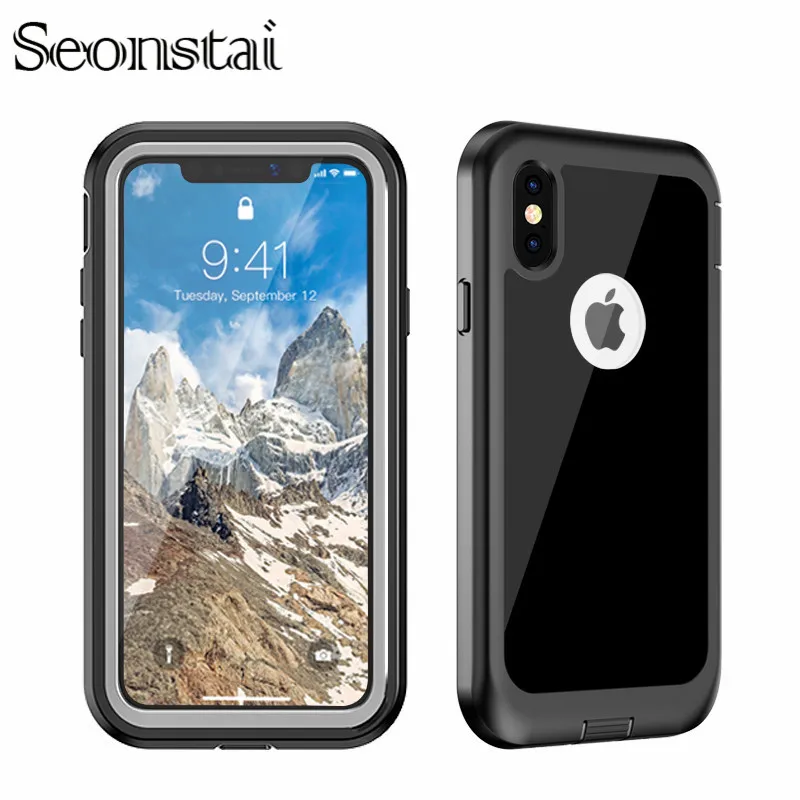 

Seonstai Life Waterproof Shockproof Case for iPhone 7 8 X XS XR XS Max 360 Full Body Screen Protector