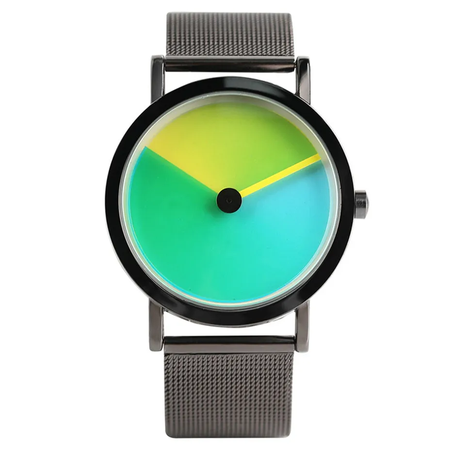 Business Creative Sport Stainless Steel Strap Analog Fashion Quartz WristWatch colorful Turntable Male Relogio Gift Bag (30)