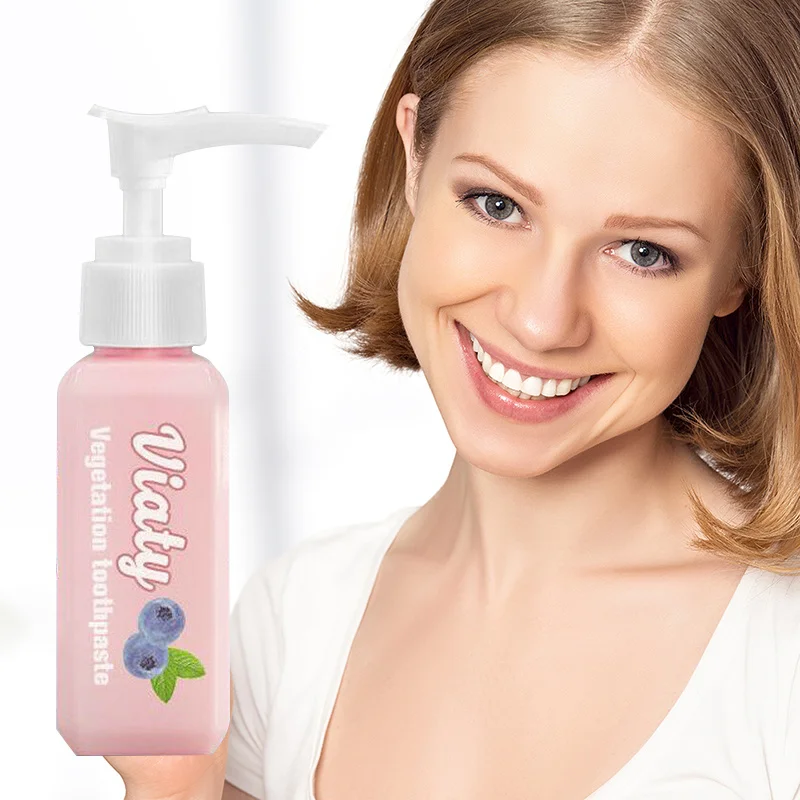

30ML Push Type Blueberry Vegetation Toothpaste Tooth Whitening Health Beauty Tool Dental Oral Care Easy Safe Teeth Beauty 2019
