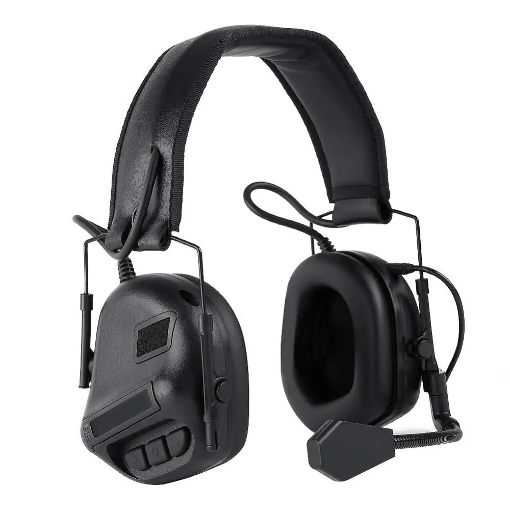 Tactical Headset Hunting Airsoft Headphones Military Shooting Headset Ear Protection Earphone hunting Accessories - Цвет: B