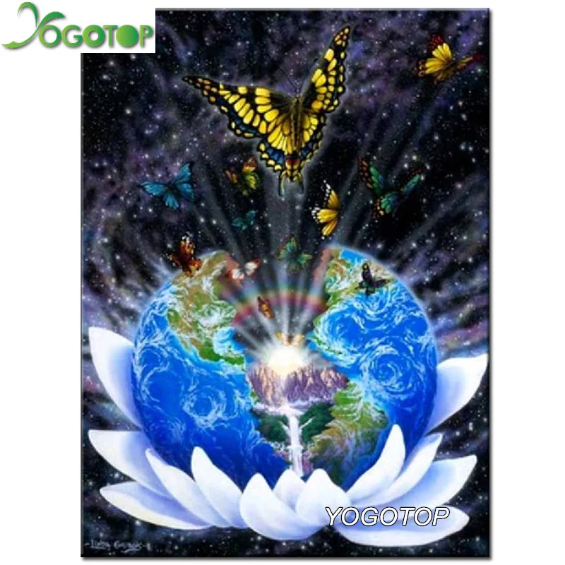 

YOGOTOP Diy Diamond Painting Cross Stitch 5D Diamond Embroidery Van Gogh Starry Sky Universe Square Kits Diamond Mosaic ZB159