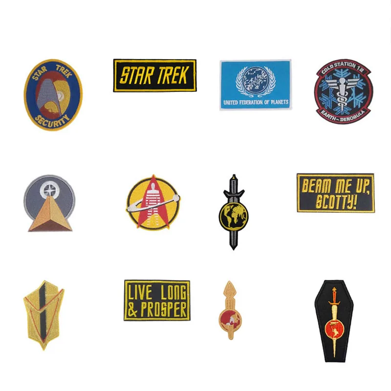 

Star Trek patches Classic Mirror Universe Logo TV Series Baseball Cap Iron On Sew On Patch holloween Cosplay Comstume embroidery