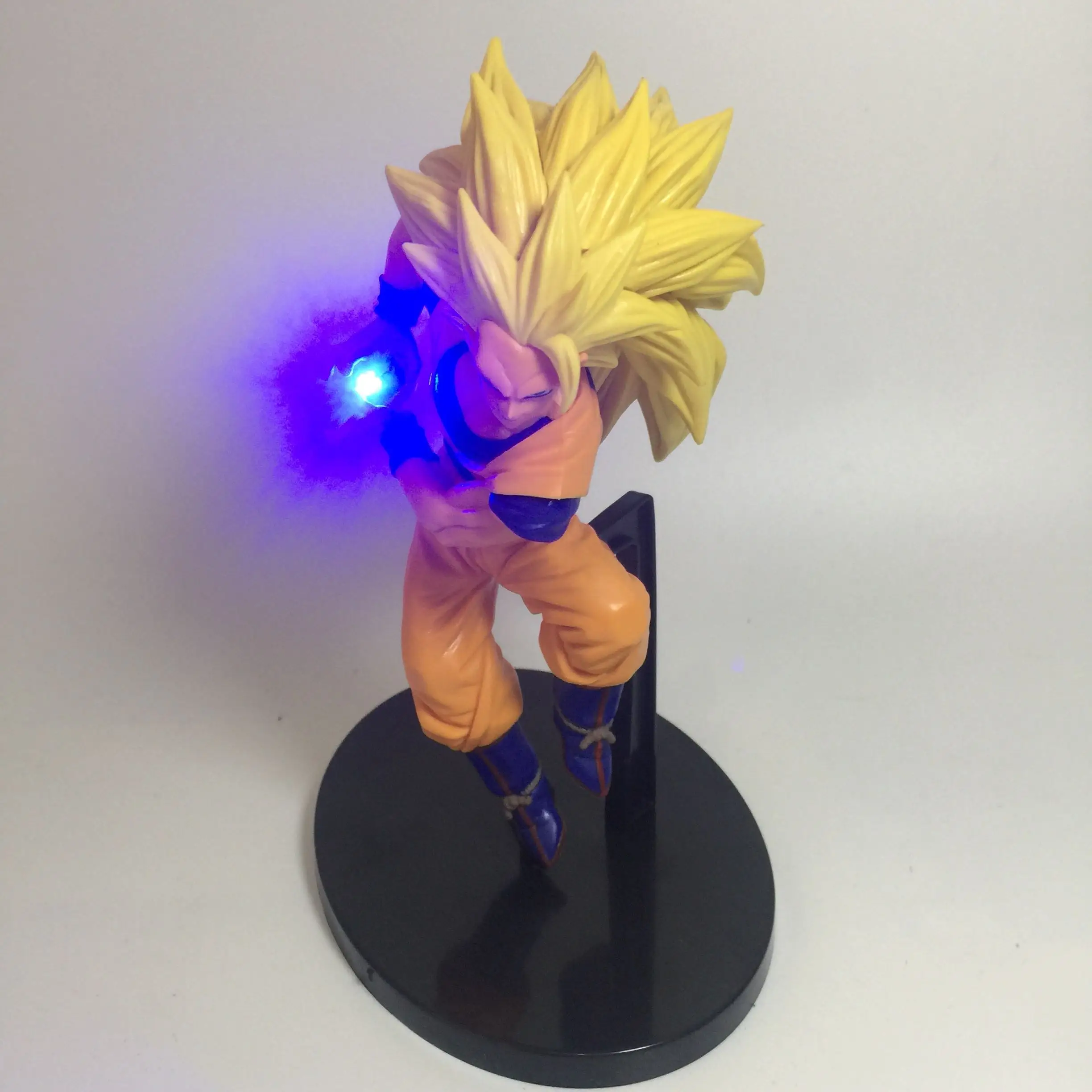 Dragon Ball Z toy Son Goku DIY Display Led Light Goku Kamehameha 150mm Anime Dragon Ball Super Saiyan Action Figure toys gift