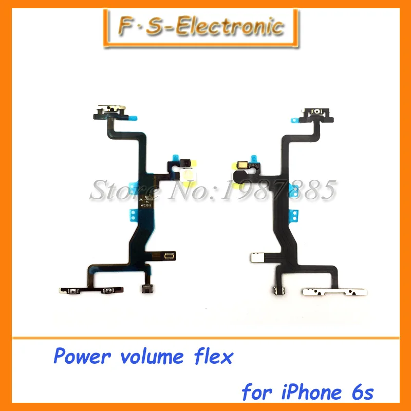 imágenes para 10 unids/lote calidad superior nuevo power on off flex y botón de volumen del micrófono flex cable para iphone 6 s 4.7 "envío Gratis imágenes para 10 unids/lote calidad superior nuevo power on off flex y botón de volumen del micrófono flex cable para iphone 6 s 4.7 "envío Gratis