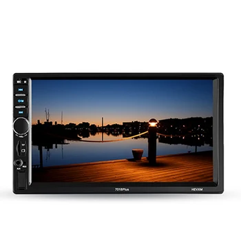 

7018 Car Radio 7 Inch Universal Car Multimedia Player HD Bluetooth MP5 Player FM Media Player with 8led Rear View Camera