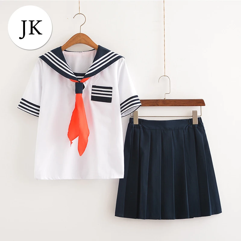 

Japanese Class Navy Sailor School Uniforms Students Clothes for Cosplay Girls Anime COS Sailor Schoolgirl Navy Suit