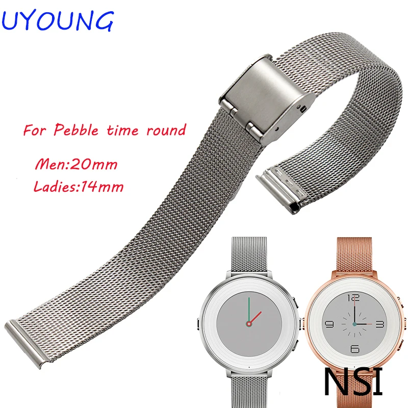 pebble steel smartwatch stainless