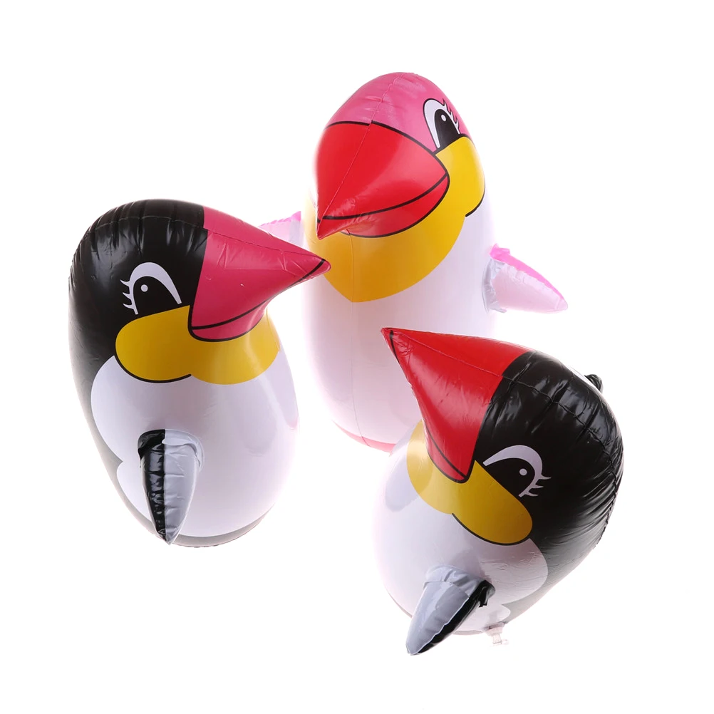 

Inflatable Penguin Tumbler Roly-poly Toy 36cm Tumbler Penguin Toy Squeezed Call With Sound Pvc Inflatable Ballon