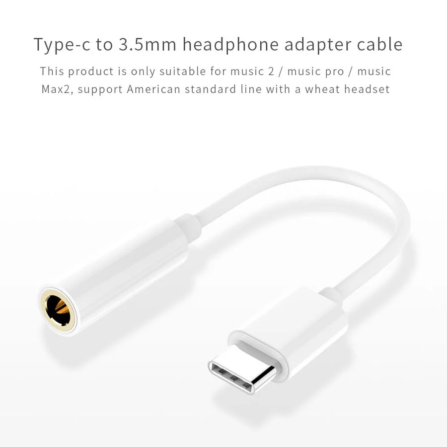 

Type-C To 3.5mm Earphone Cable Adapter Android Phone Accessories Headset Adapter Cables Usb 3.1 Female Jack for Xiaomi Huawei