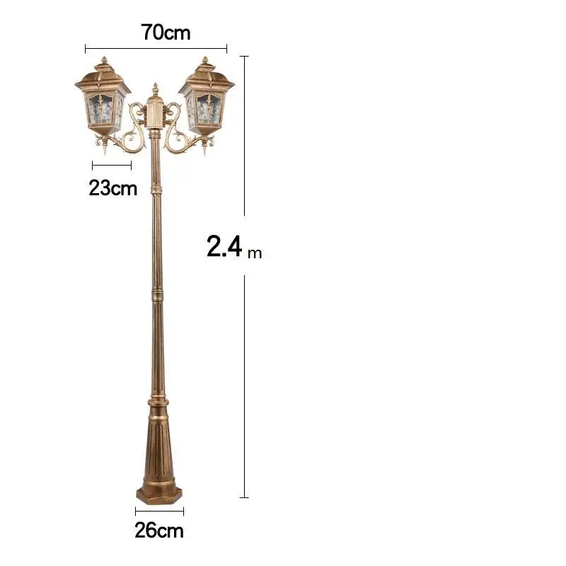 Jalan Tenaga Surya Lampione giardin открытый Eclairage Farola Декор Uliczna светильник Exterieur Плаза от дорожное уличное освещение - Испускаемый цвет: MODEL F