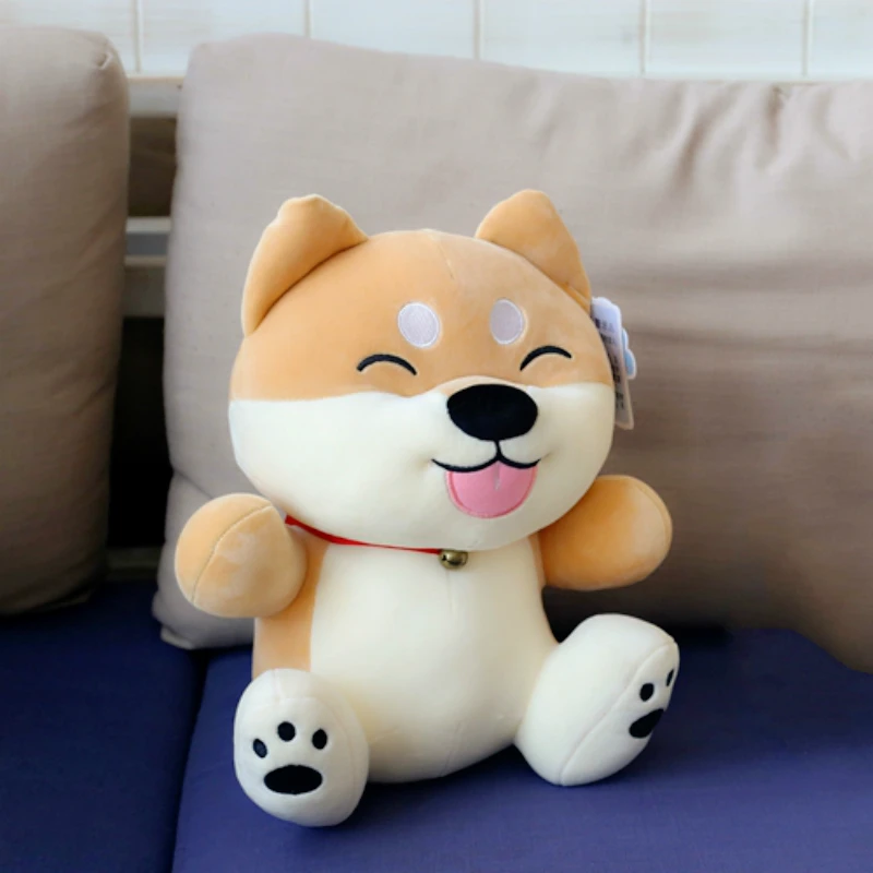 1PCS 35cm Software Down Feather Cotton Shiba Inu Plush Doll, Cute Shiba Inu Dog Plush Stuffed Toys, Kids Toy children Gifts