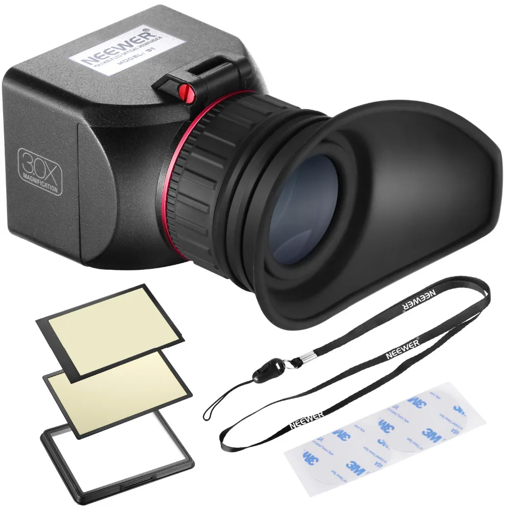 

Neewer 3X Optical Magnification Foldable Viewfinder with Strong Adhesive Tape For Canon 5DII 7D 6D 50D 40D/Nikon D700 D90 D300S