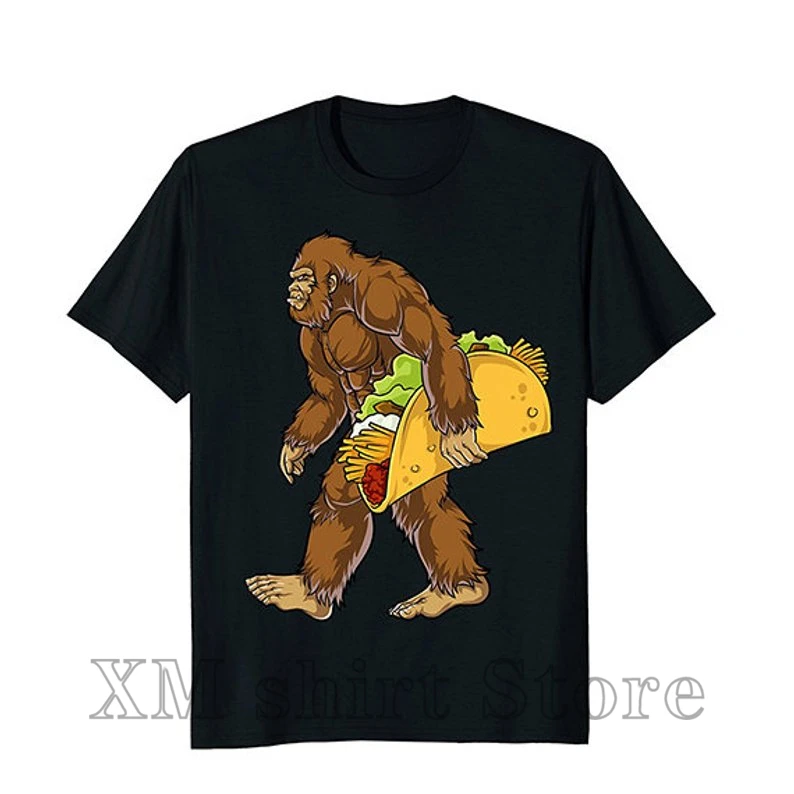

Bigfoot Carrying Taco T shirt Cinco de Mayo Boys Sasquatch Funny Cinco De Mayo Unisex T-shirt T shirt for men and women