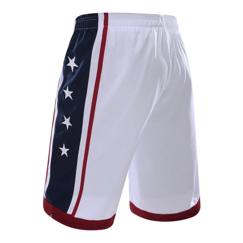 Ceny 2019 Sport USA szorty do koszykówki mężczyźni nowy trening sportowy spodenki luźne kieszenie męskie oddychające bieganie Fitness Jogging krótki