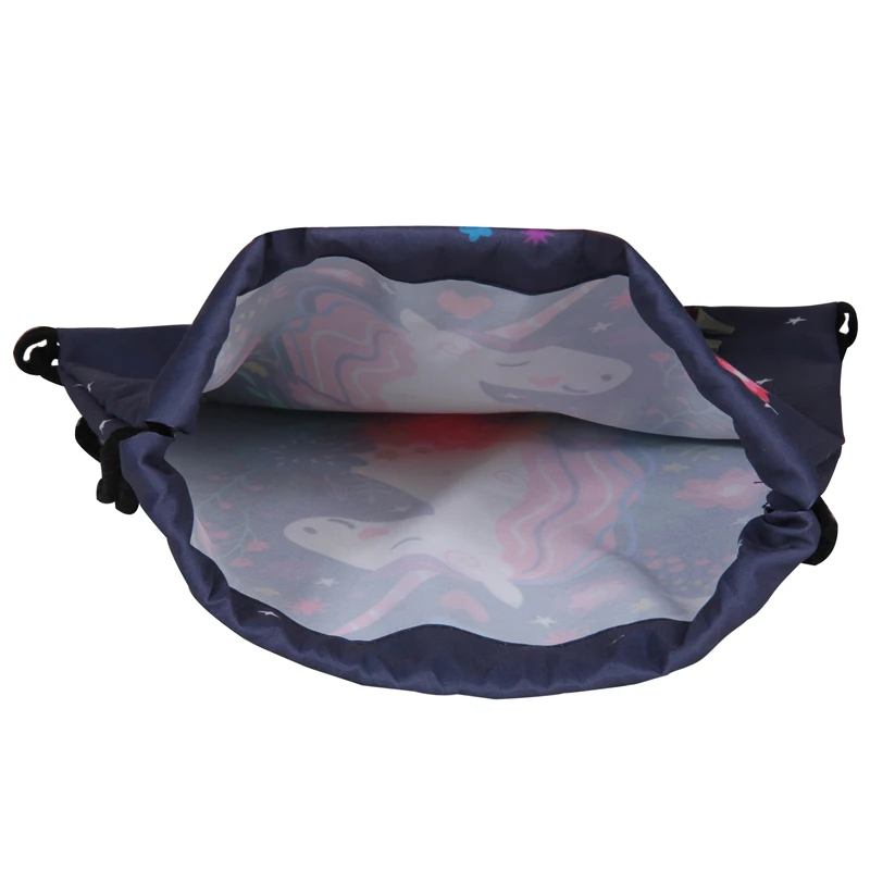 Jom Tokoy модная сумка на шнурке с 3D принтом Единорог Mochila Feminina рюкзак на шнурке Женский Повседневный Рюкзак для девочек