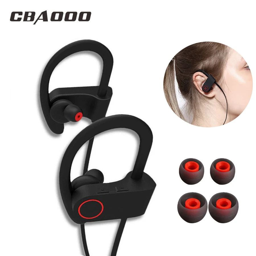 CBAOOO U8 Bluetooth Headphone Sport Wireless Bluetooth Earphone Bass Blutooth Headset Stereo IPX4 Waterproof with mic for phone