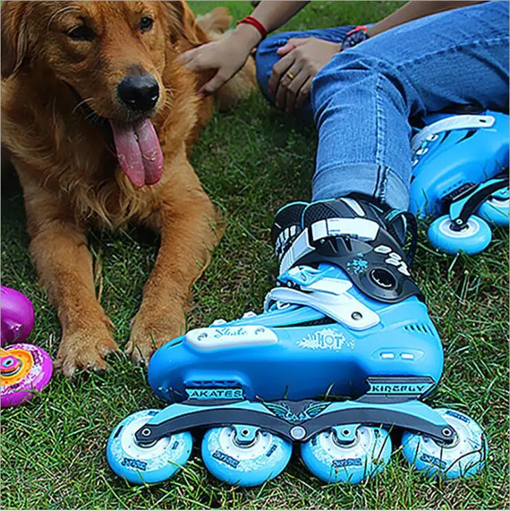 برو مضمنة سرعة الزلاجات شقة تنفس أحذية التزلج للجنسين كاملة زلاجات دوارة الكبار أحذية تزلج قابل للتعديل حجم