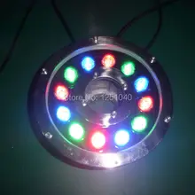 DMX512 модуль управления RGB 12 Вт круглый подводный светодиодный светильник DC 24 В водонепроницаемый IP68 CE RoHS открытый Пруд лампы фонтан лампа