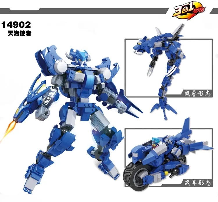 6 5 styles cartoon robot models Building Blocks Educ1ational Toys For Kids Compatible Legos COGO4901