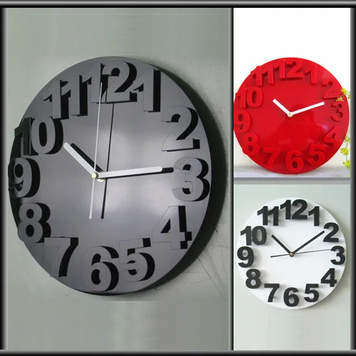 Three dimensional digital wall clock art wall clock fashion clock