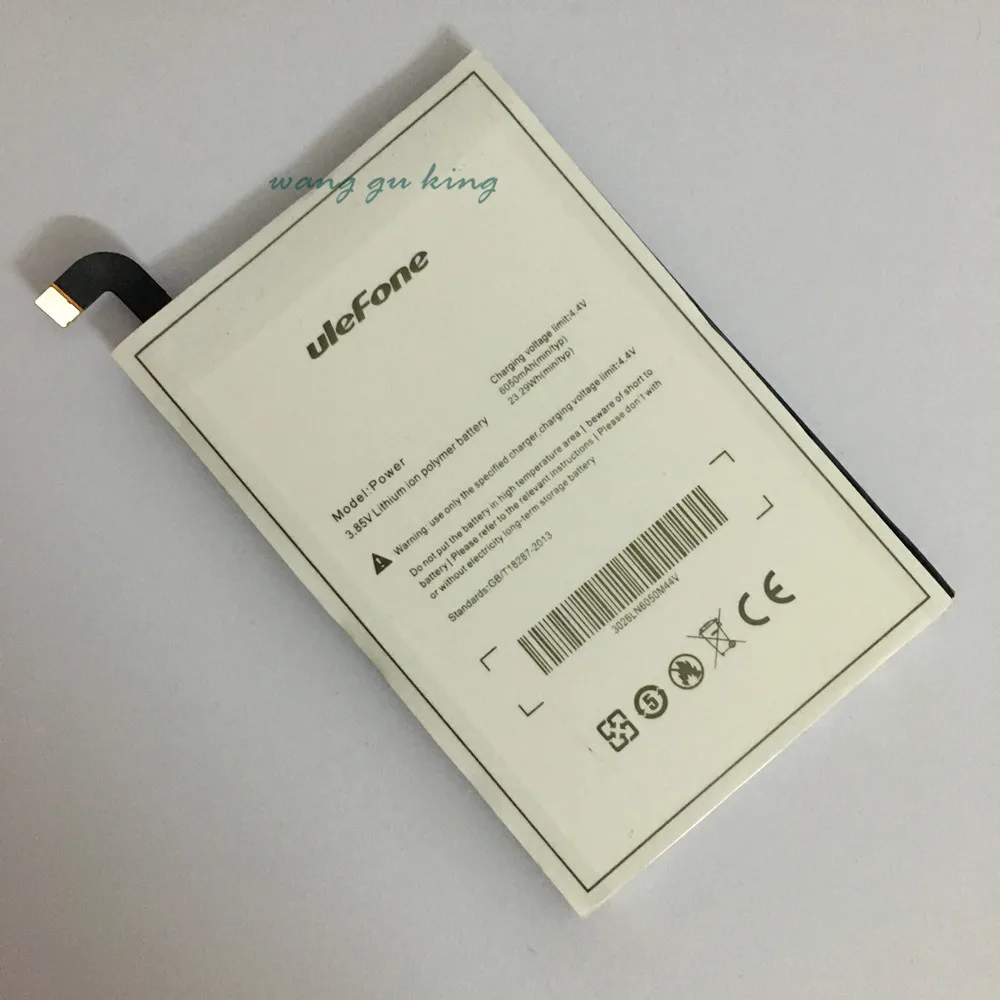 100% Высокая емкость ulefone запасная батарея 6050mAh Большая литий ионная резервная для
