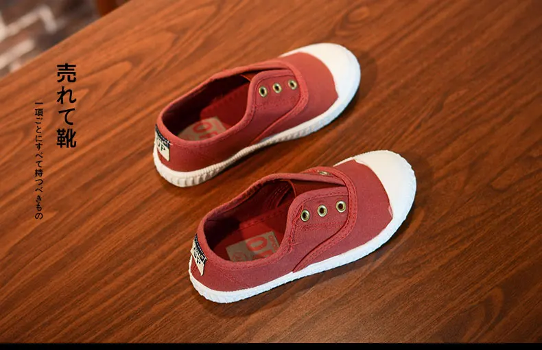 Opoee 2019 новая детская парусиновая обувь карамельного цвета детская обувь для мальчиков и девочек детская повседневная обувь без шнуровки