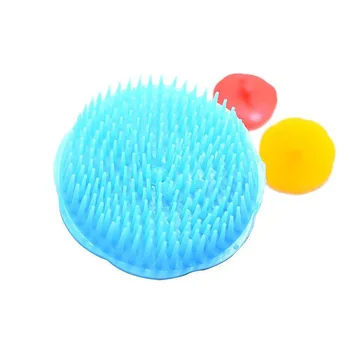 

1PC Spa Slimming Massage Brush Silicone Head Body Shampoo Scalp Massage Brush Comb Hair Washing Comb Shower Bath Brush