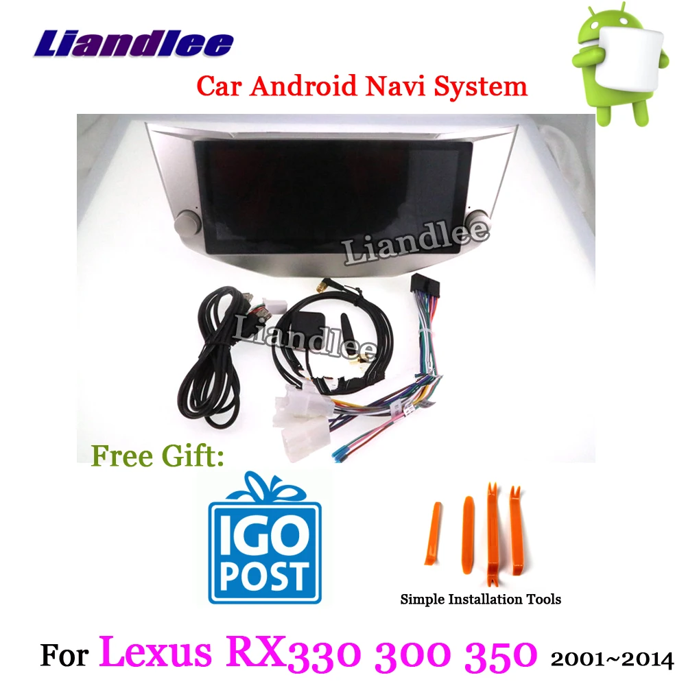Perfect Liandlee Car Android System For Lexus RX RX200 RX330 RX300 RX350 400H 2001~2014 Radio Carplay GPS Nav MAP Navigation Multimedia 6