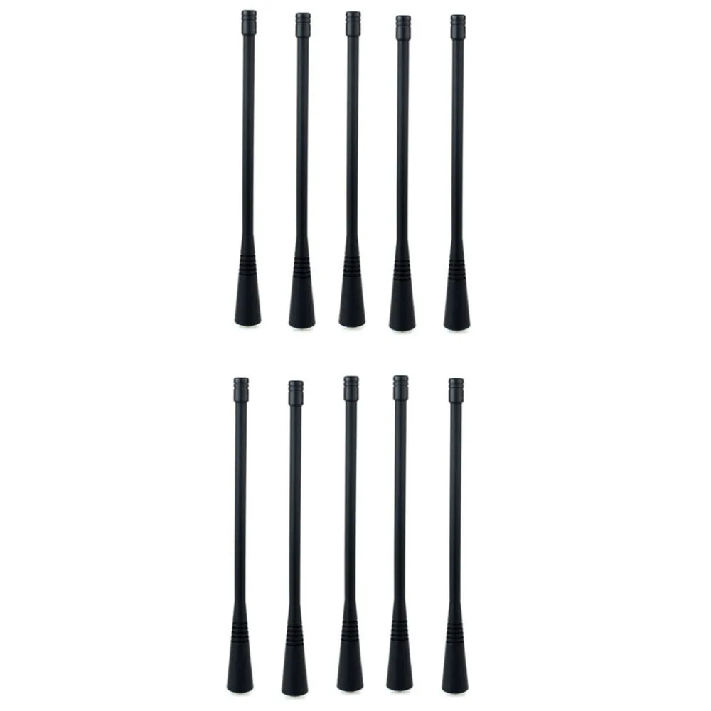 Комплект 10 шт. UHF 400-470 МГц Гибкая кнутая антенна для рации Motorola GP338 GP328 GP3188 GP68 GP340 GP88S