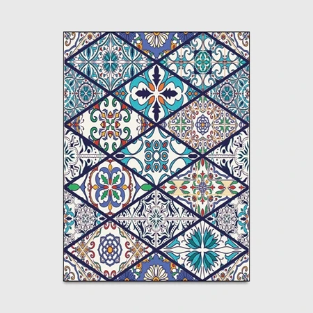 Carpet1 Богемный ковер для гостиной, спальни, домашний декор, геометрический узор, Нескользящие Входные Коврики, прямоугольные коврики большого размера - Цвет: Carpet1