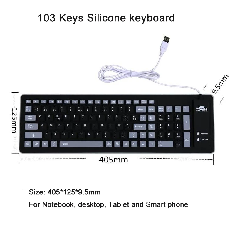 3 Silicone Keyboard