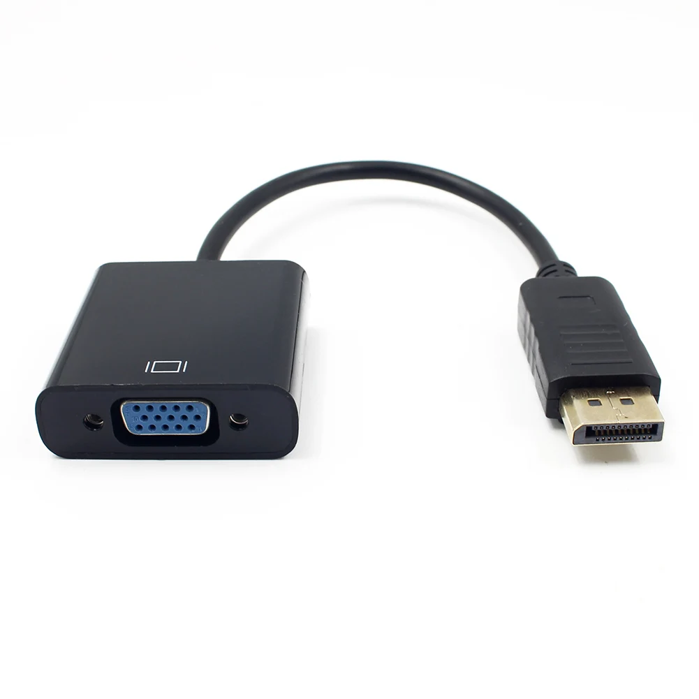 Новое поступление DP DisplayPort штекер для вставной конвертер для VGA Кабель-адаптер для ПК ноутбука GDeals