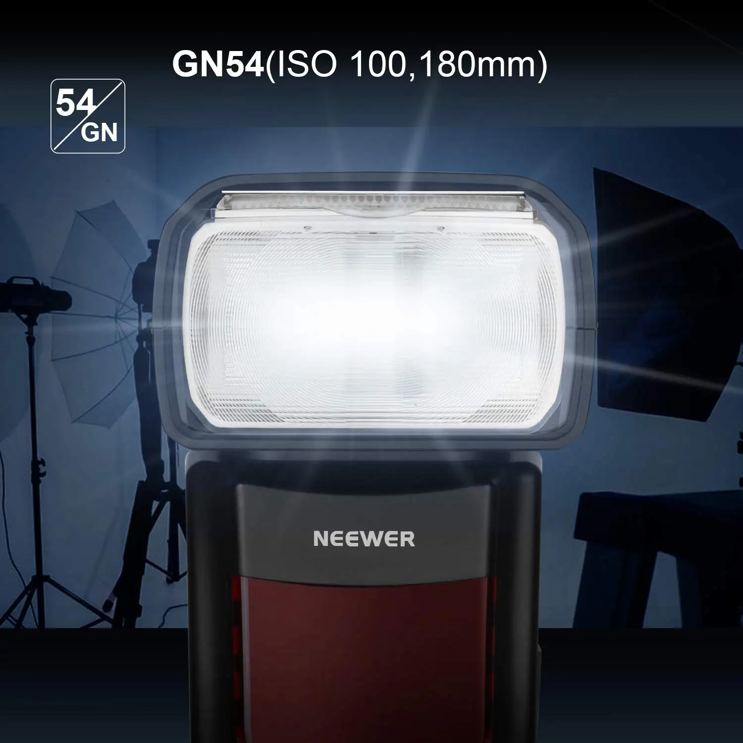 Neewer NW-625 GN54 Speedlite Flash for Canon Nikon Panasonic Olympus Pentax Fijifilm DSLRs and Mirrorless Cameras and Sony a9 a7