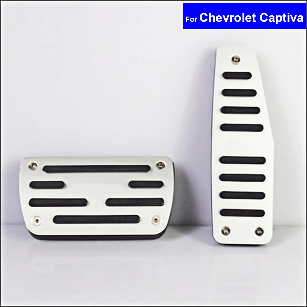 

Car Aluminium Alloy Petrol Clutch Fuel Brake Braking Pad Foot Pedals Rest Plate for Chevrolet Captiva Auto Pedals Free Shipping
