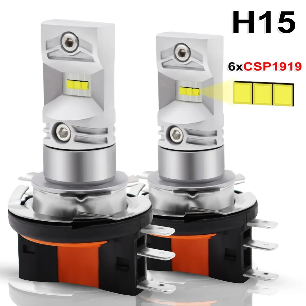 Cena 2 sztuk H15 LED lampa przeciwmgielna do samochodów 30W CSP 1919 chip LED smd high power biały 6000K żarówki do samochodu Auto zewnętrzny reflektor przeciwmgielny