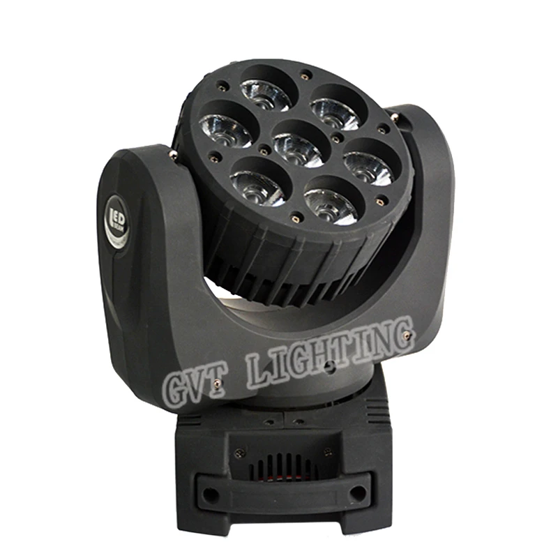 7x12 Вт CREE RGBW 4 в 1 светодиодный луч движущийся головной свет DMX512 9/16 каналов