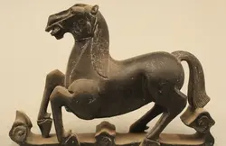 Китайская Народная Чистая Бронзовый Знак Год Подряд Повезло Лошадь Успех Статуя Sculptur