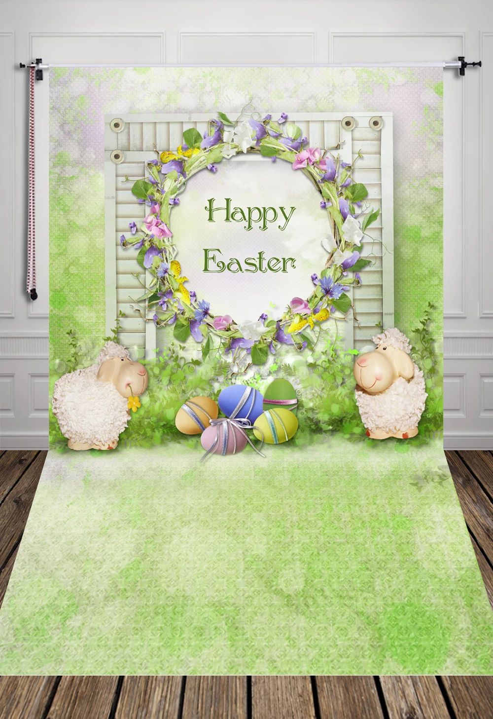 HUAYI Happy Easter Backdrops Photography Newborns Backdrop xt5226-in