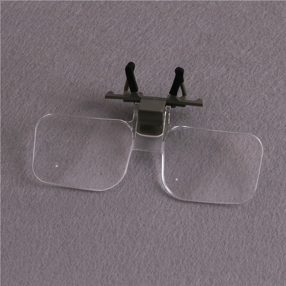 

1pc Folding Handfree Clip On Clear Magnifying Glasses HD Lens Precise Eyeglasses Jewellery Appraisal Watch Repair Tool Magnifier