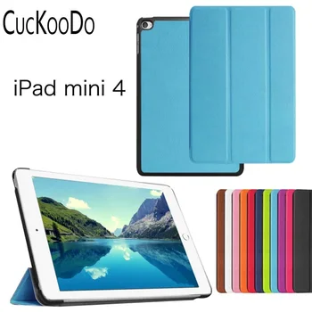 شراء CucKooDo 50 قطعة/الوحدة لباد البسيطة 4 ، سليم صالح فوليو حالة الغطاء الذكية مع السيارات النوم/ويك ل أبل الجديد آي باد ميني 4 2015 الإفراج
