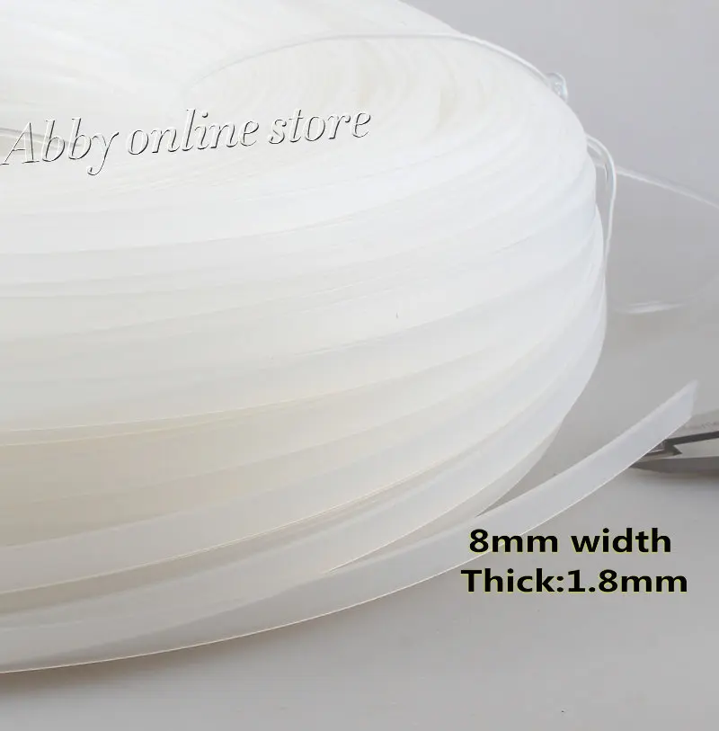 

50 meter Clear Polyester / Plastic Boning Bra Bone Width0.8cm,Thick 0.18cm Dropshipping