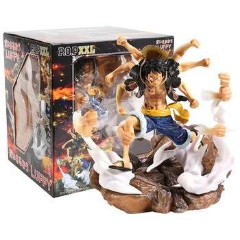 

Anime One Piece P.O.P XXL Monkey D Luffy Gomu Gomu No Gatling Ver. PVC Figure Collectible Model Toy